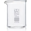 Globe Scientific Beaker, Globe Glass, Low Form Griffin Style, Dual Graduations, ASTM E960, 2000mL, 4/Box 8012000